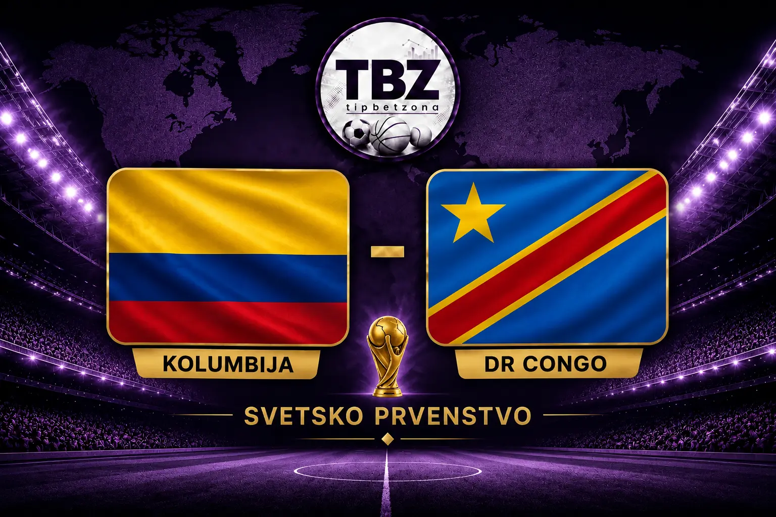 Kolumbija - DR Congo