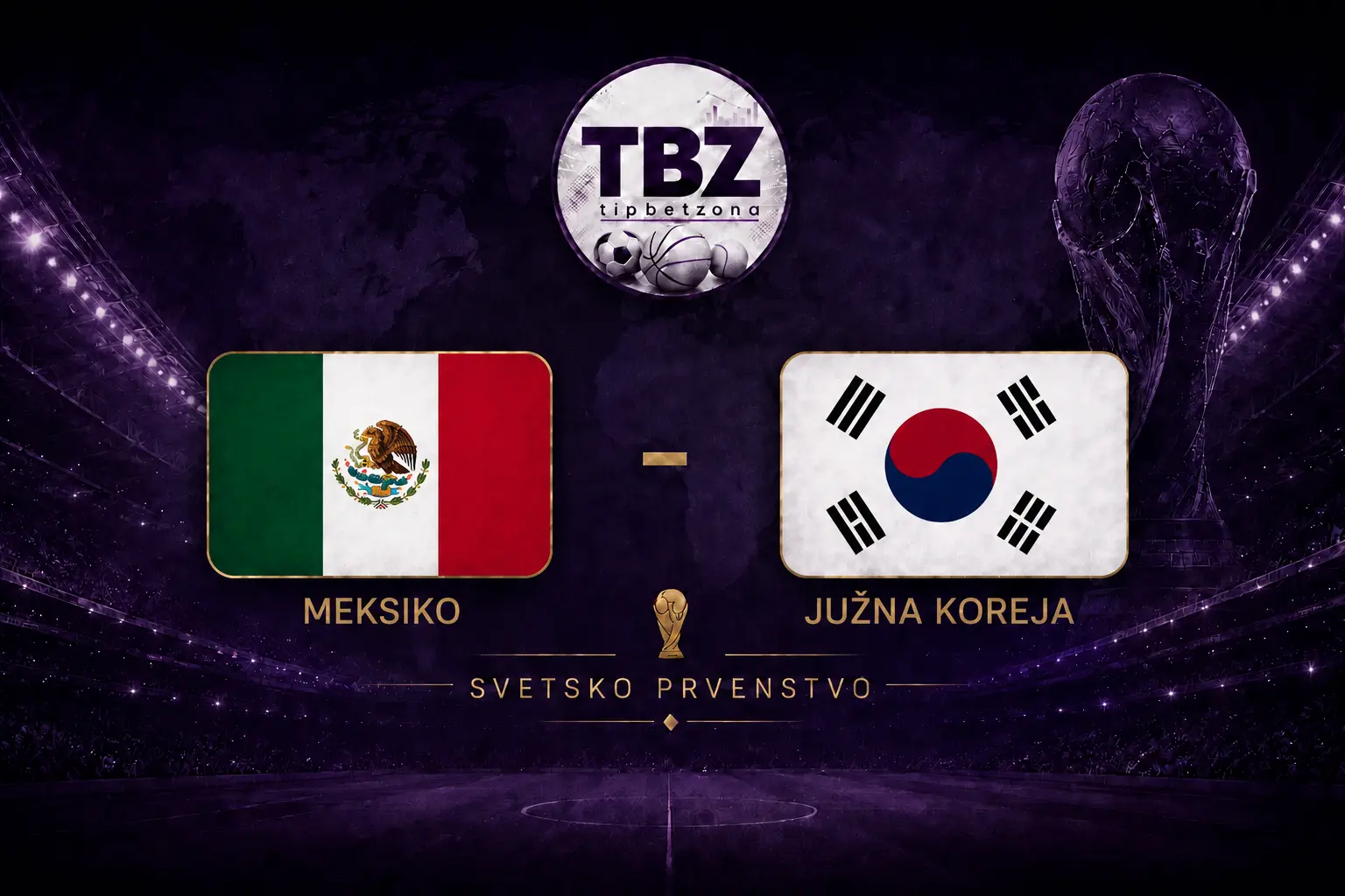 Meksiko – J. Koreja Meksiko - J. Koreja Prognoza SP 2026