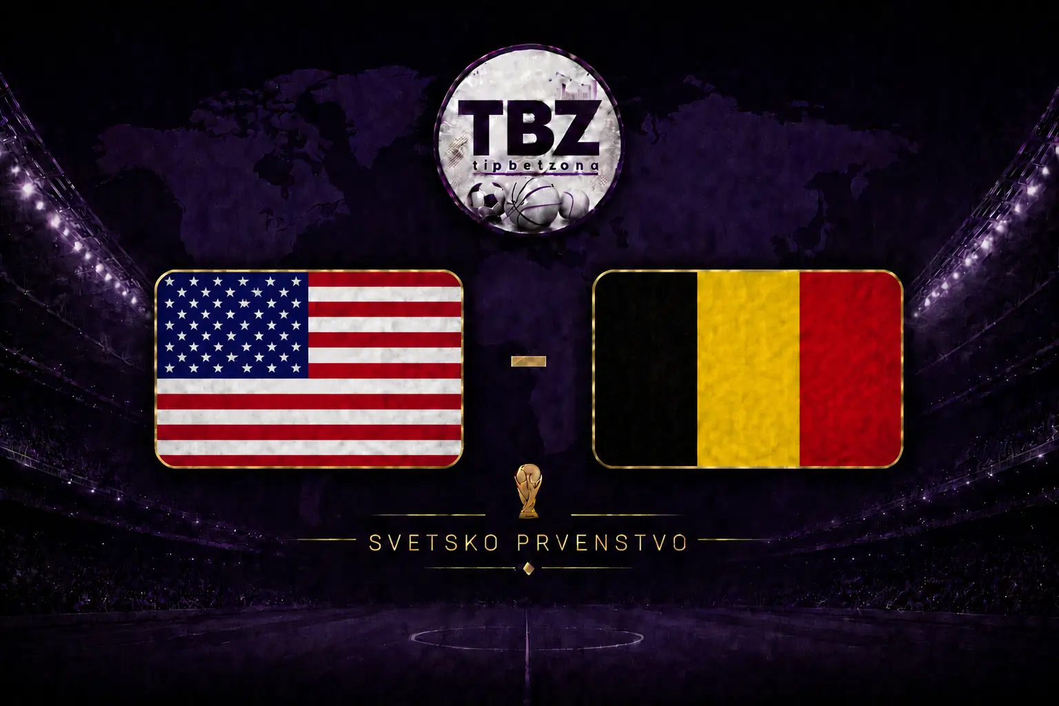 SAD Belgija SAD Belgija 1/8 Finala tip za kladjenje