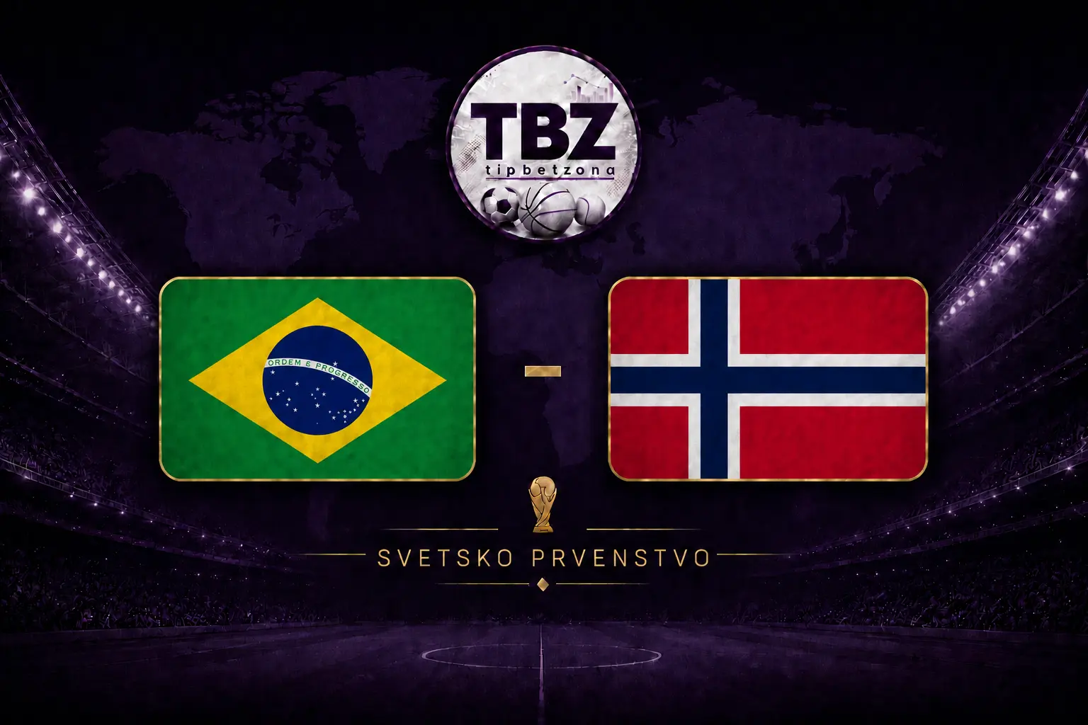 Brazil Norveska SP 2026 1/8 Finala